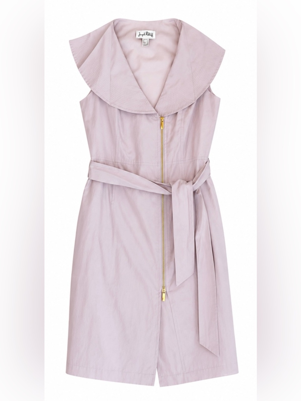 Joseph Ribkoff Blush Pink Belted Zip  Dress Size 8